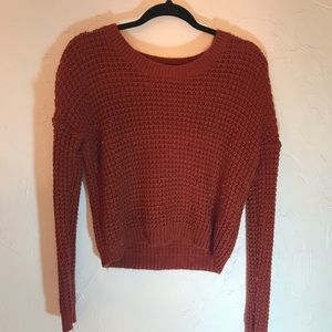 Burnt Orange Knit Sweater